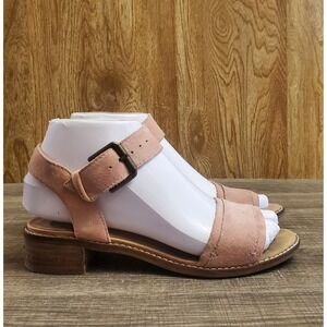 Toms Camilia Suede Adjustable Strap Sandals‎ Youth Size 5 Pink